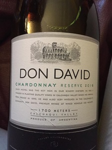 Don David El Esteco Chardonnay 2016